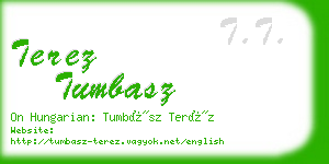 terez tumbasz business card